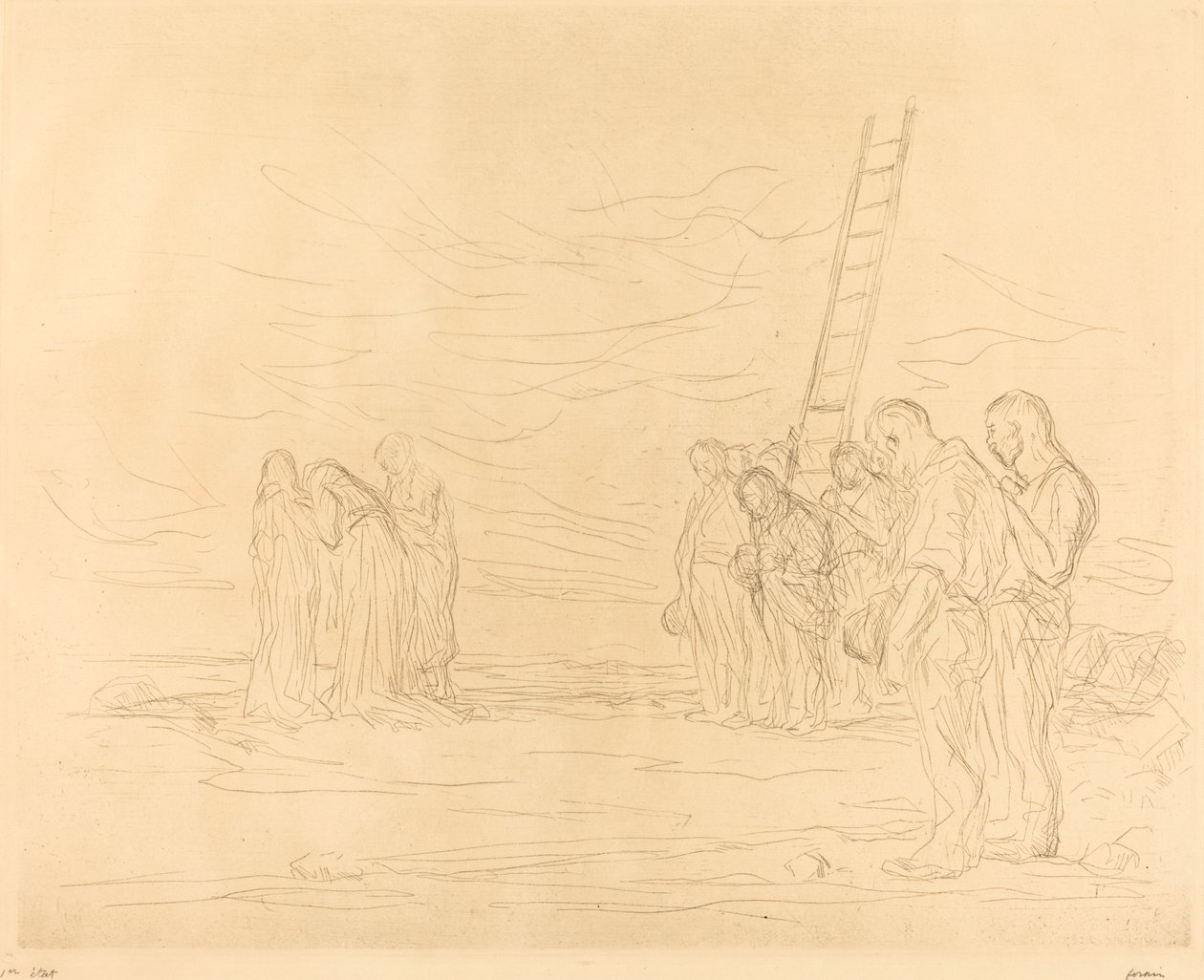 Kálvária (első tányér) alkotó: Jean Louis Forain