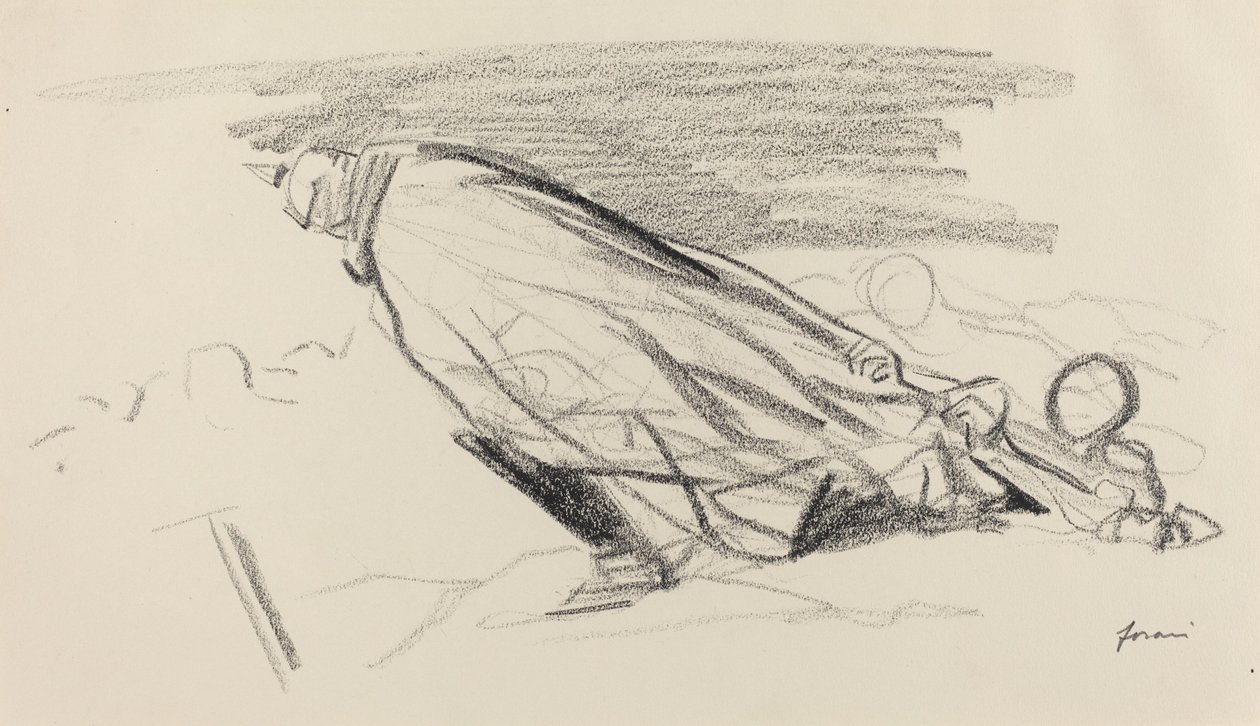Az első órának. Uram! hol vagyunk a friss háborúból... ..., c. 19141919. alkotó: Jean Louis Forain