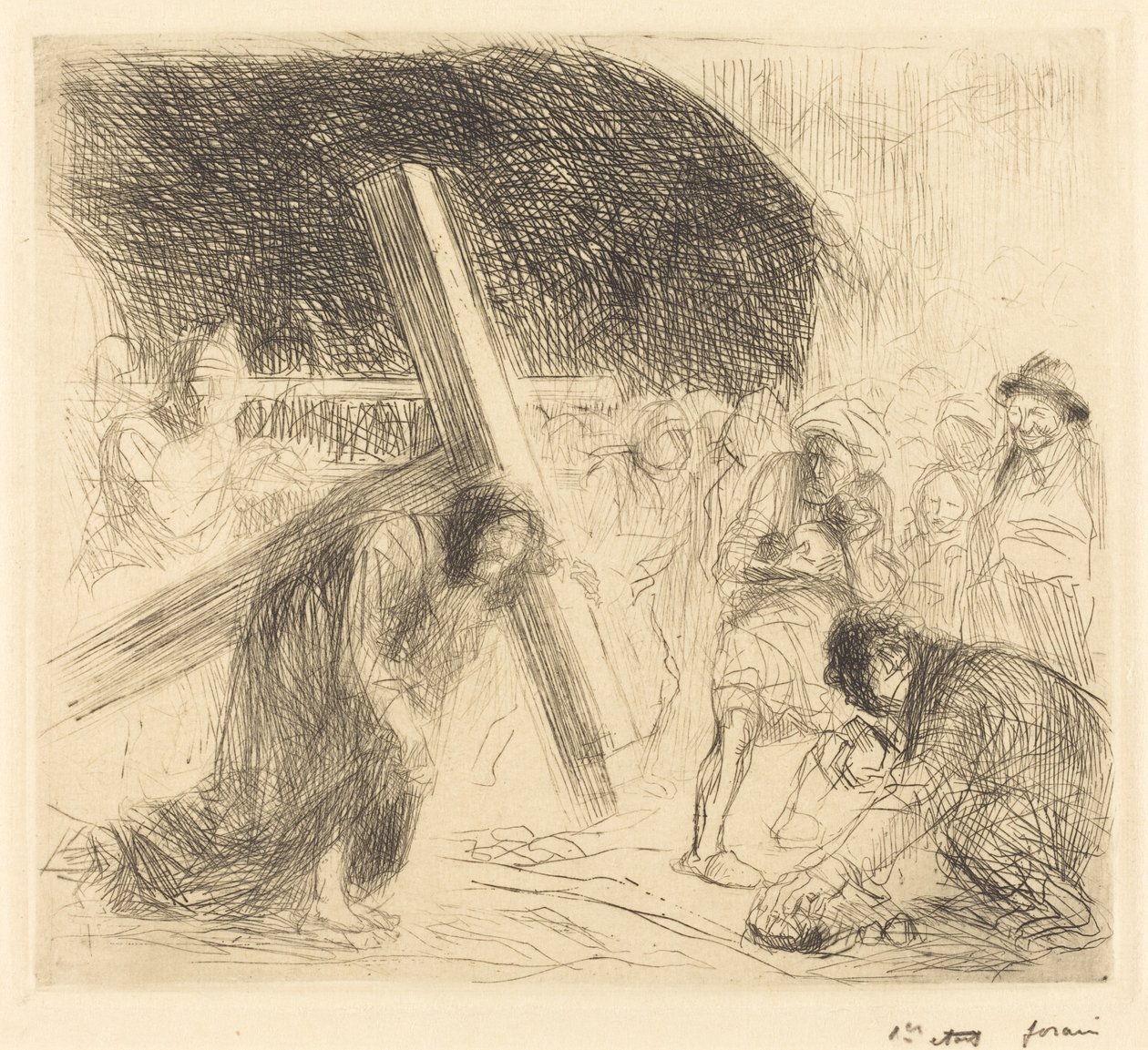 A keresztet hordozó Krisztus (hetedik lemez) alkotó: Jean Louis Forain