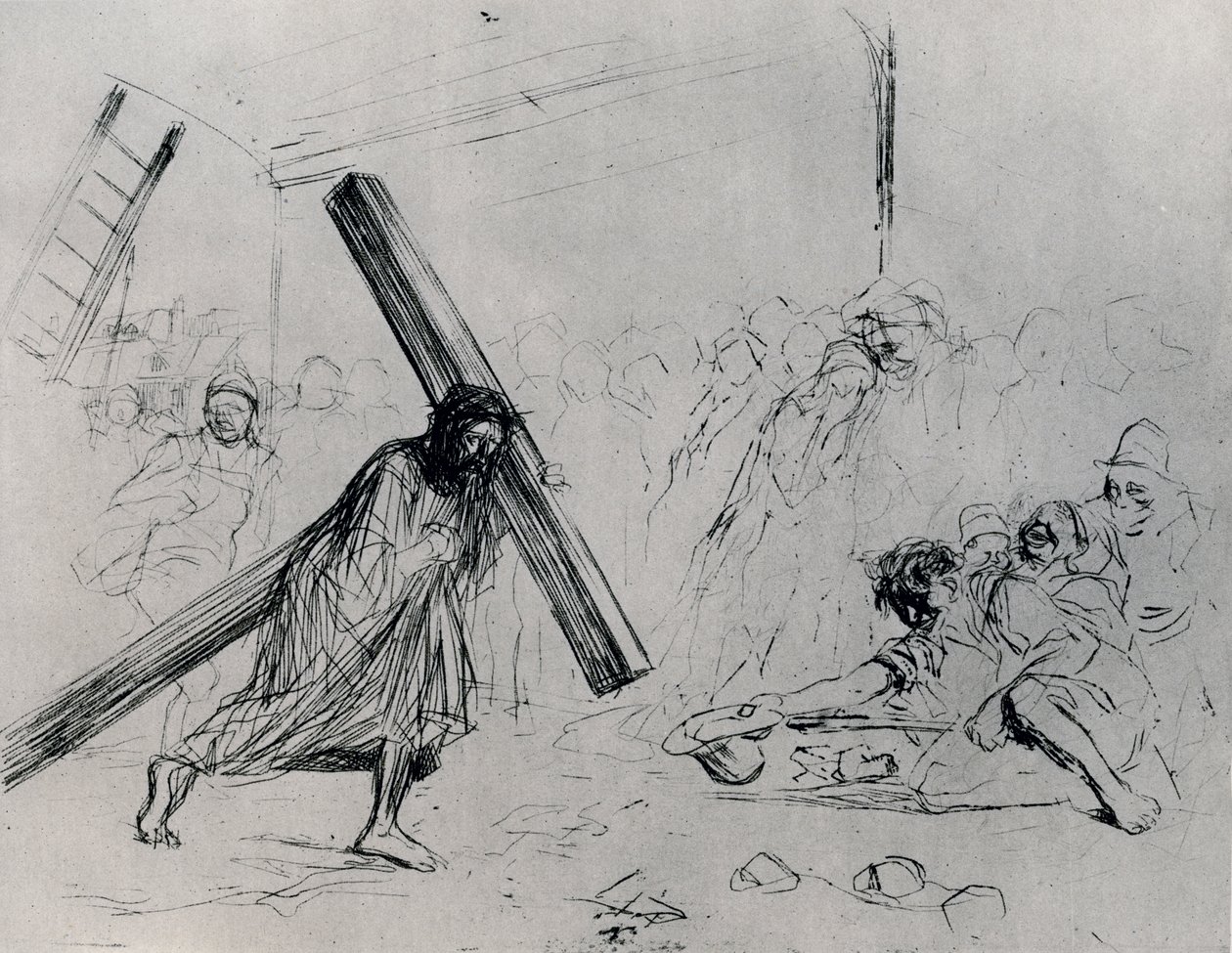A keresztet hordozó Krisztus, 1925. alkotó: Jean Louis Forain