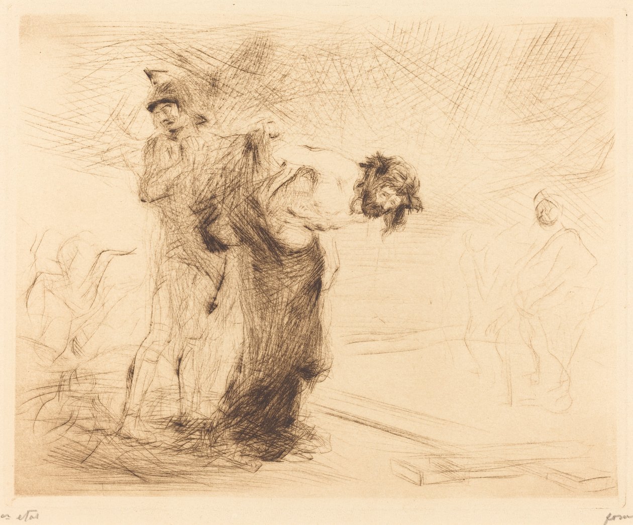 Krisztust megfosztva ruháitól alkotó: Jean Louis Forain