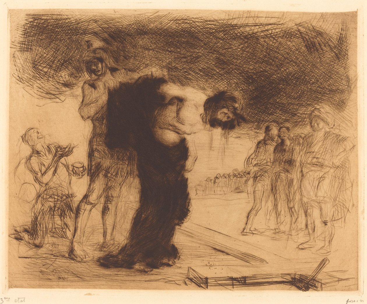 Krisztust megfosztva ruháitól alkotó: Jean Louis Forain