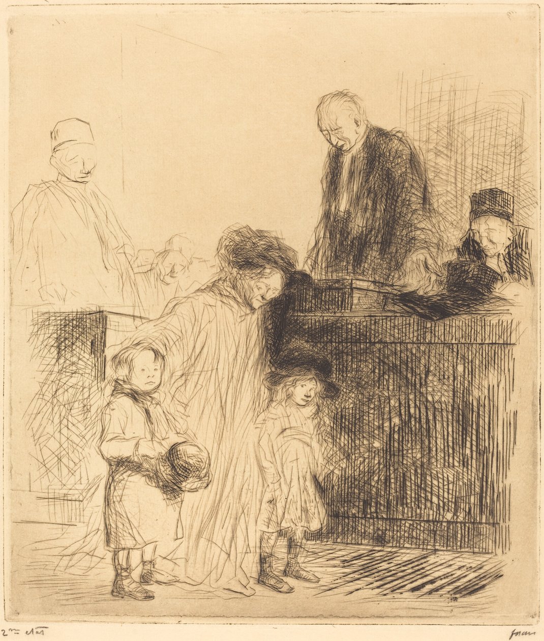 Kilépés a meghallgatásból (első lemez) alkotó: Jean Louis Forain