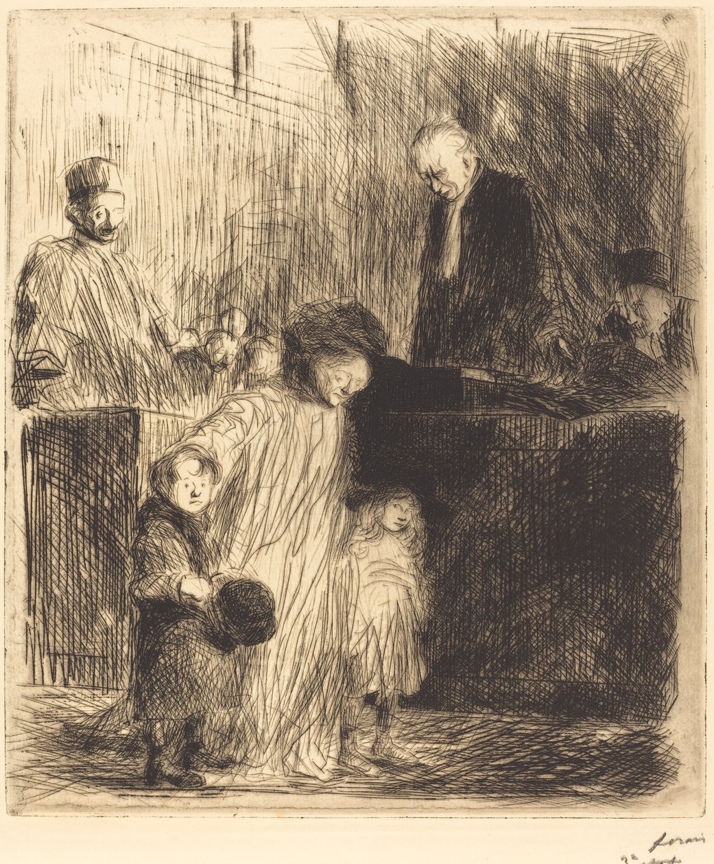 Kilépés a meghallgatásból (első lemez) alkotó: Jean Louis Forain