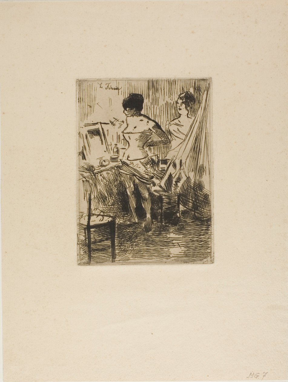 Táncosok az öltözőjükben alkotó: Jean Louis Forain