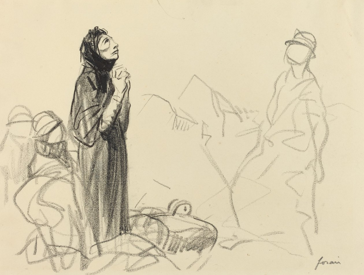 A fegyverszünet idején, kb. 19141919. alkotó: Jean Louis Forain