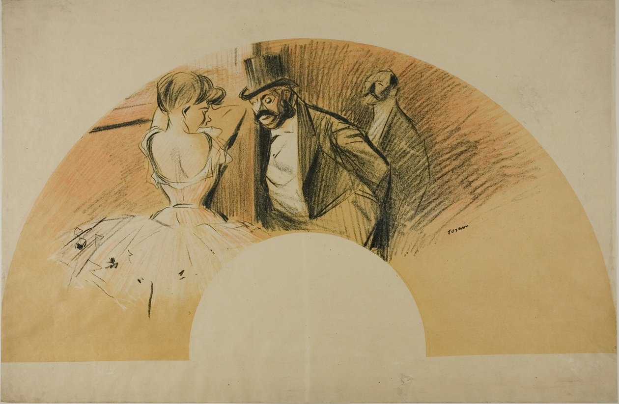 Szurkoló a Gavarni-bálért alkotó: Jean Louis Forain