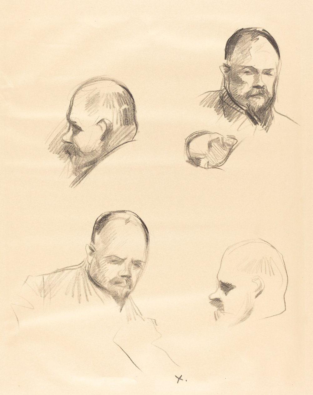Négy vázlat Ambroise Vollardról alkotó: Jean Louis Forain