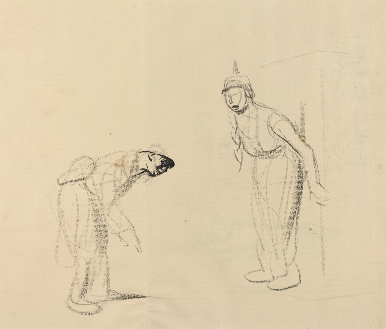 Lajos elrejtése [verso], c. 19141919. alkotó: Jean Louis Forain