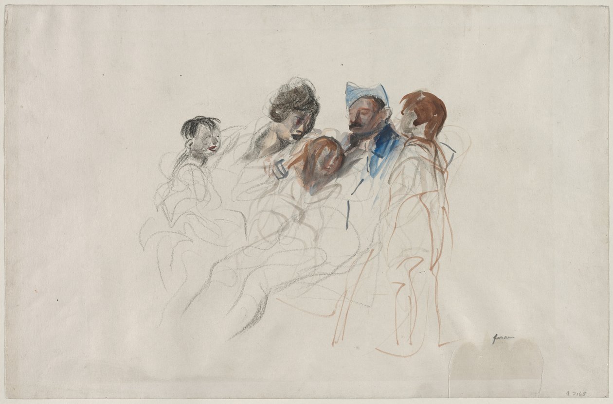 Otthon a szabadságon, 1800-as évek negyedik negyede vagy 1900-as évek első harmada. alkotó: Jean Louis Forain
