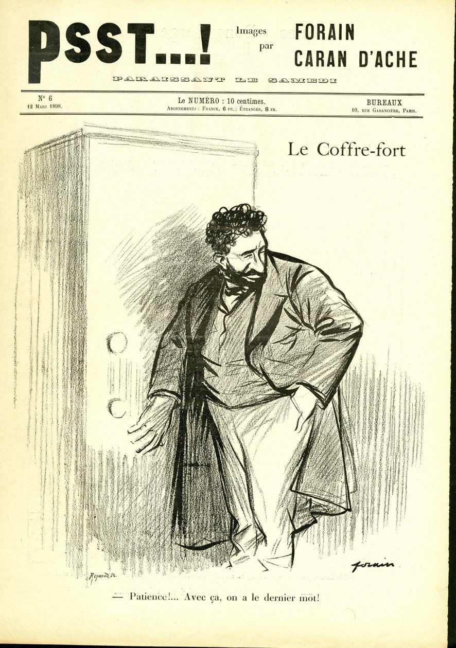 Jean-Louis Forain (1852-1931) illusztrációja a Psst...-ben! alkotó: Jean Louis Forain