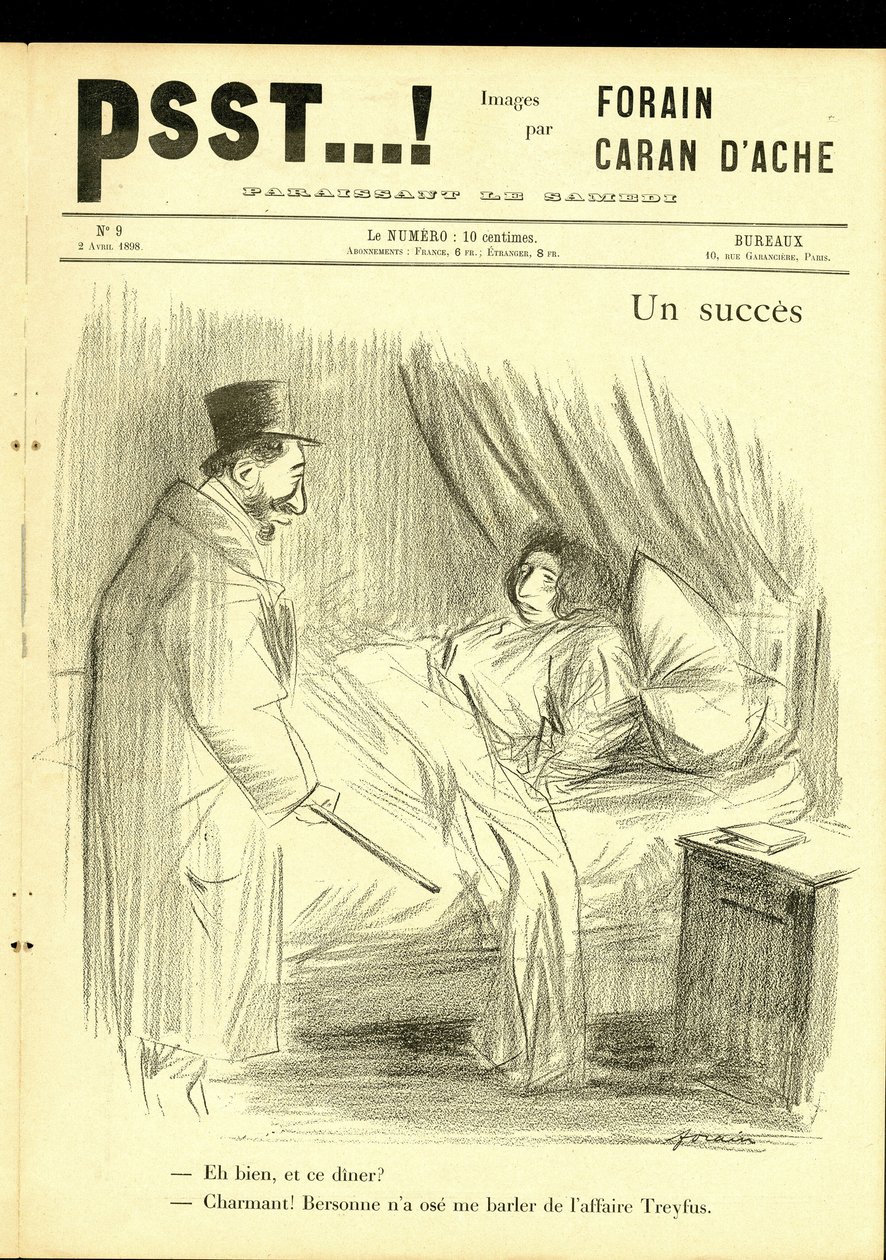 Jean-Louis Forain (1852-1931) illusztrációja a Psst...-ben! alkotó: Jean Louis Forain