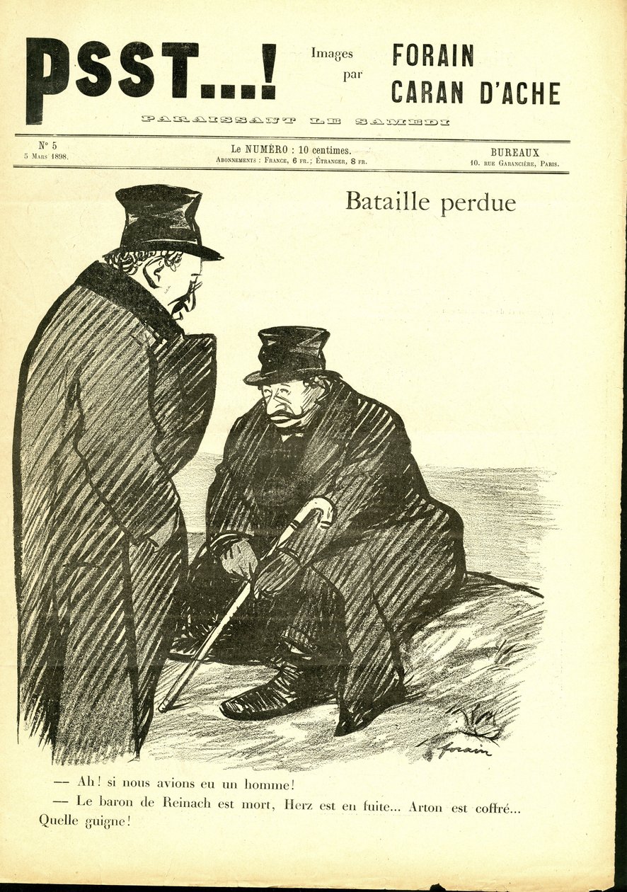 Jean-Louis Forain (1852-1931) illusztrációja a Psst...-ben! alkotó: Jean Louis Forain