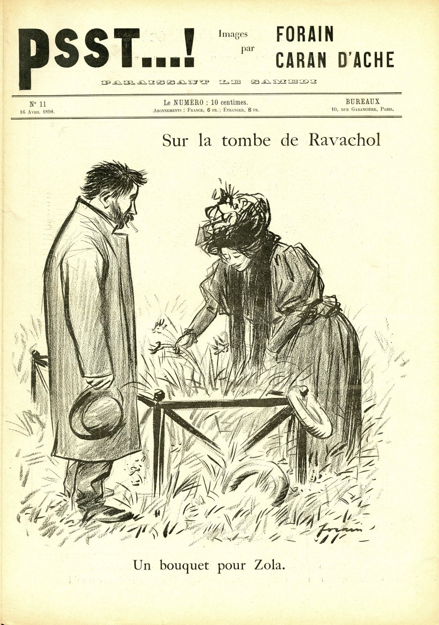 Jean-Louis Forain (1852-1931) illusztrációja a Psst...-ben! alkotó: Jean Louis Forain