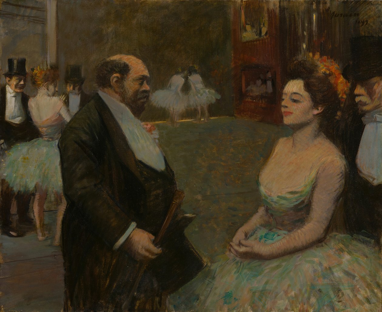 A szárnyakban, 1899. alkotó: Jean Louis Forain