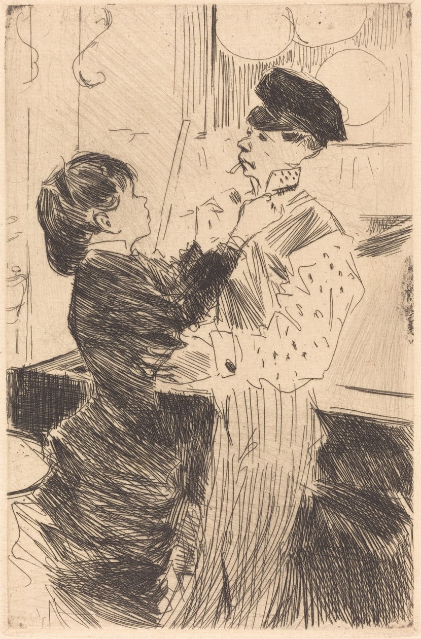 A Cravat csomózása alkotó: Jean Louis Forain
