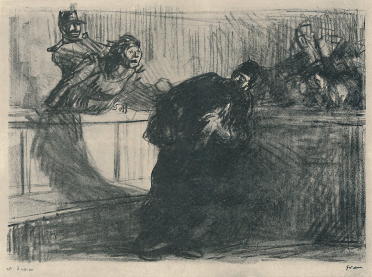 A megtámadott ügyvéd, 1919 alkotó: Jean Louis Forain