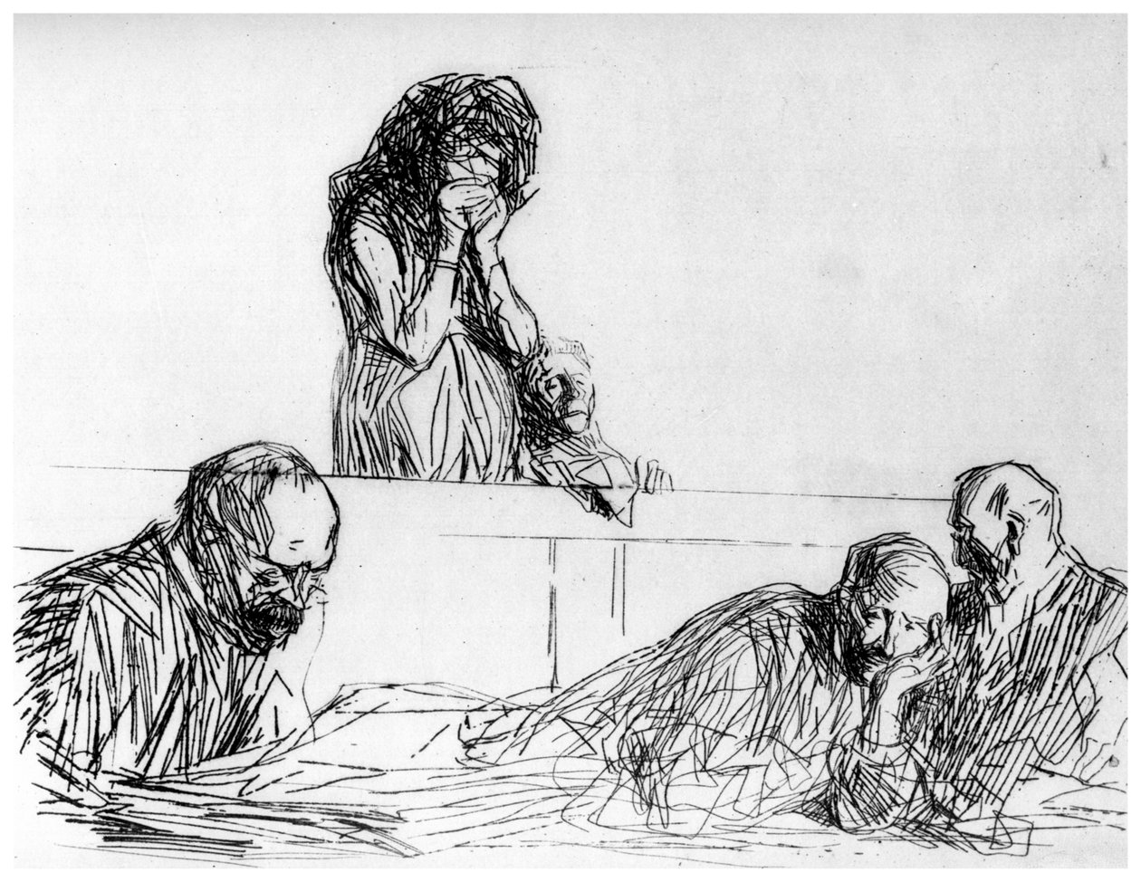 A lánya-anya, c1870-1930 1924 alkotó: Jean Louis Forain