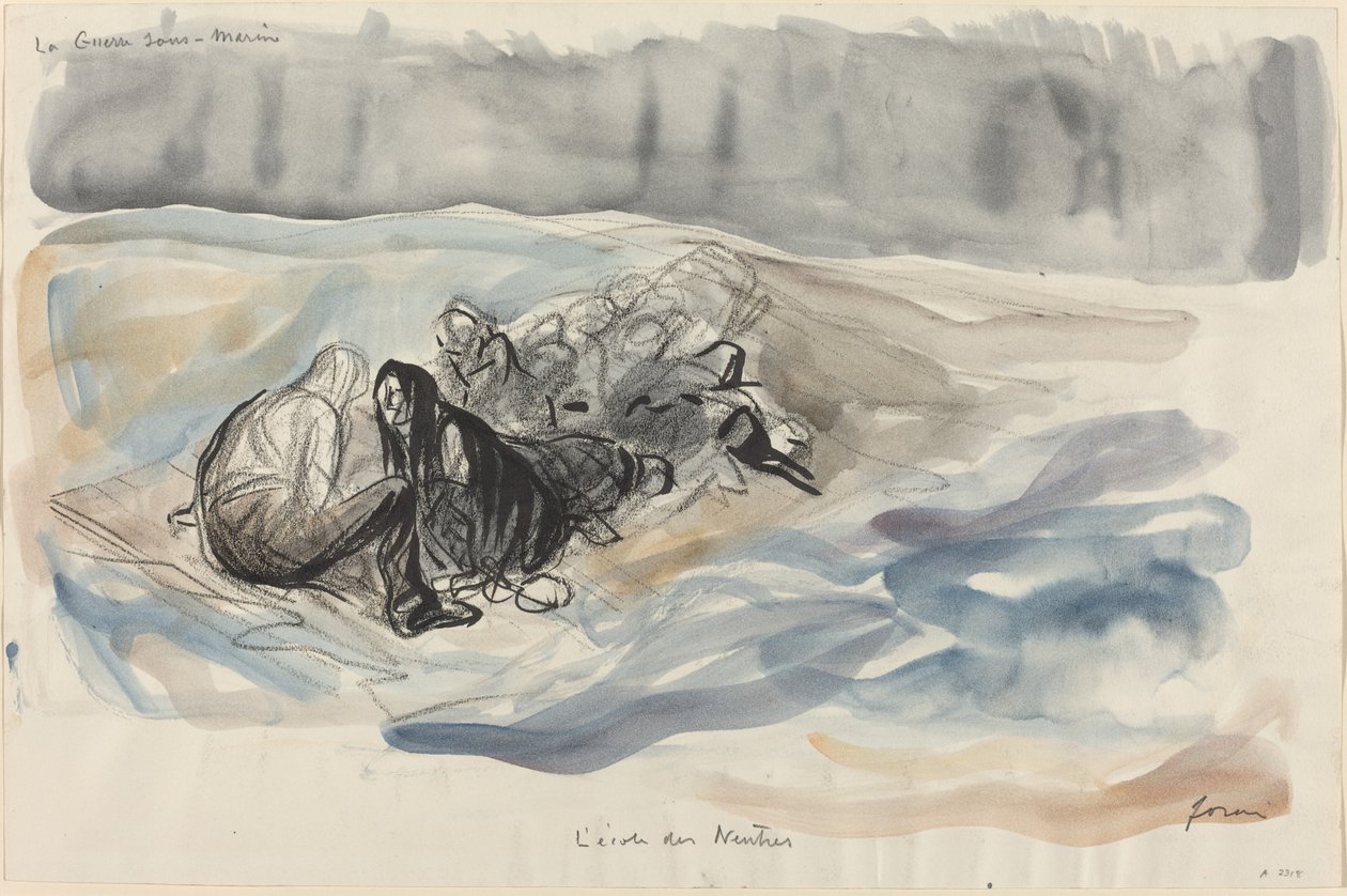 Víz alatti hadviselés. A semlegesek iskolája alkotó: Jean Louis Forain