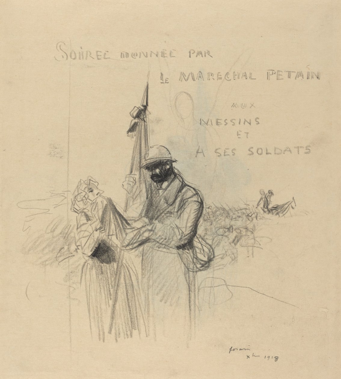 A zászló csókja alkotó: Jean Louis Forain