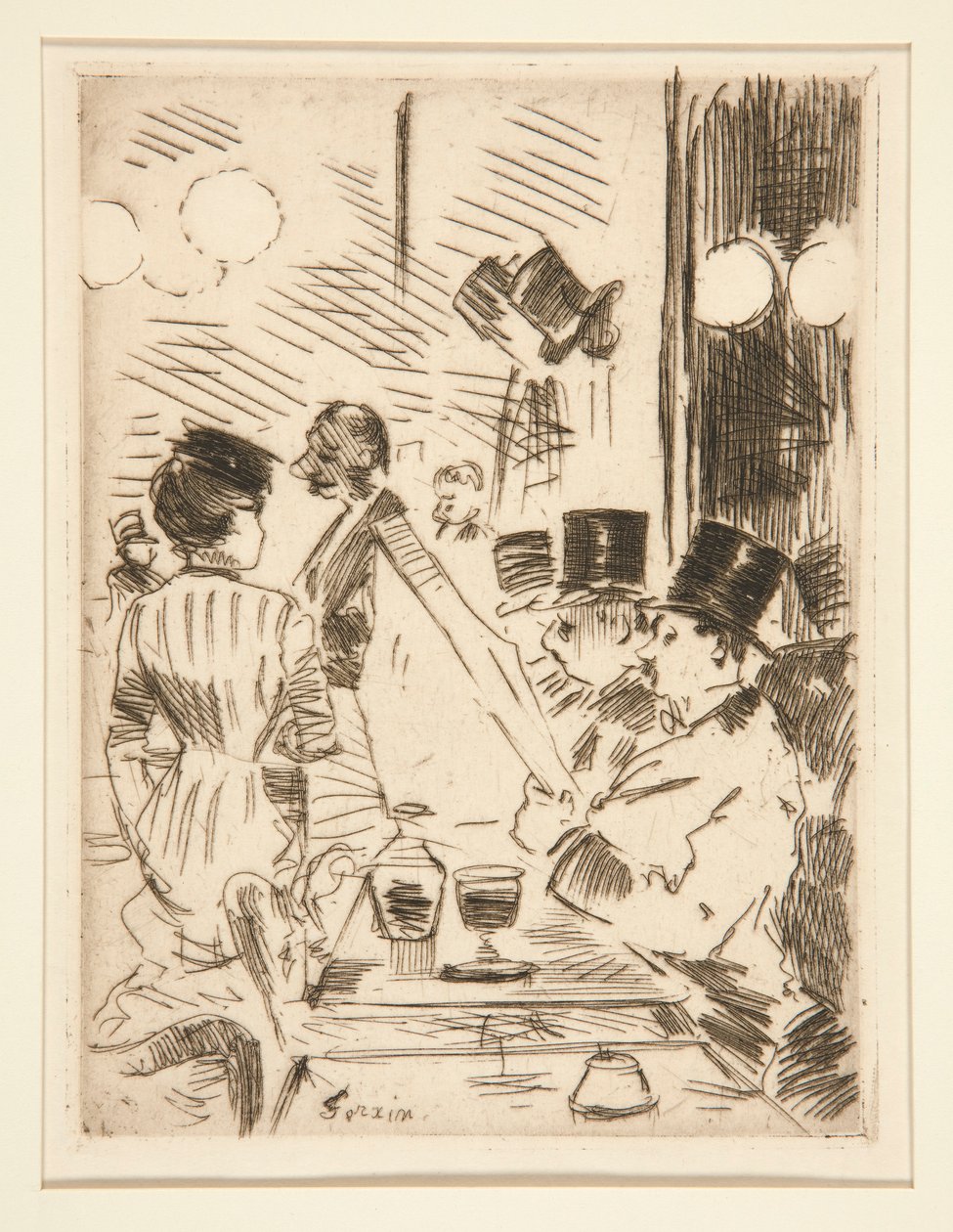 Az új Athén kávézója alkotó: Jean Louis Forain