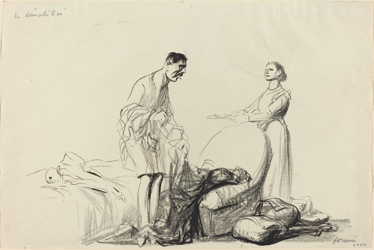 A leszerelt, c. 19141919. alkotó: Jean Louis Forain