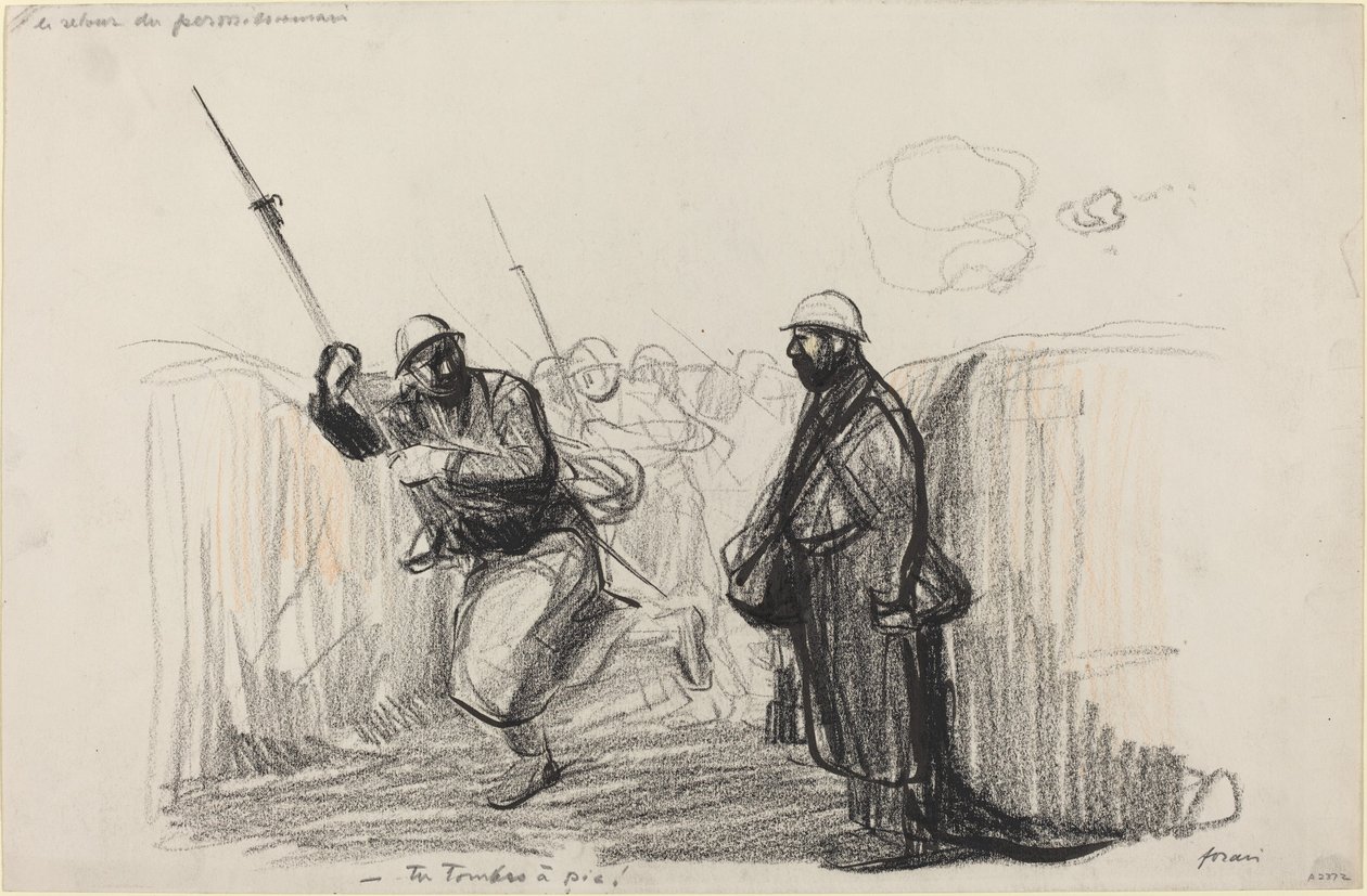 Az engedélyes visszaadása. - Lezuhansz! alkotó: Jean Louis Forain