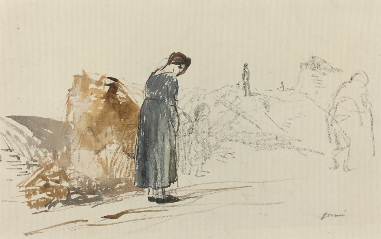 A németek elmentek, c. 19141919. alkotó: Jean Louis Forain