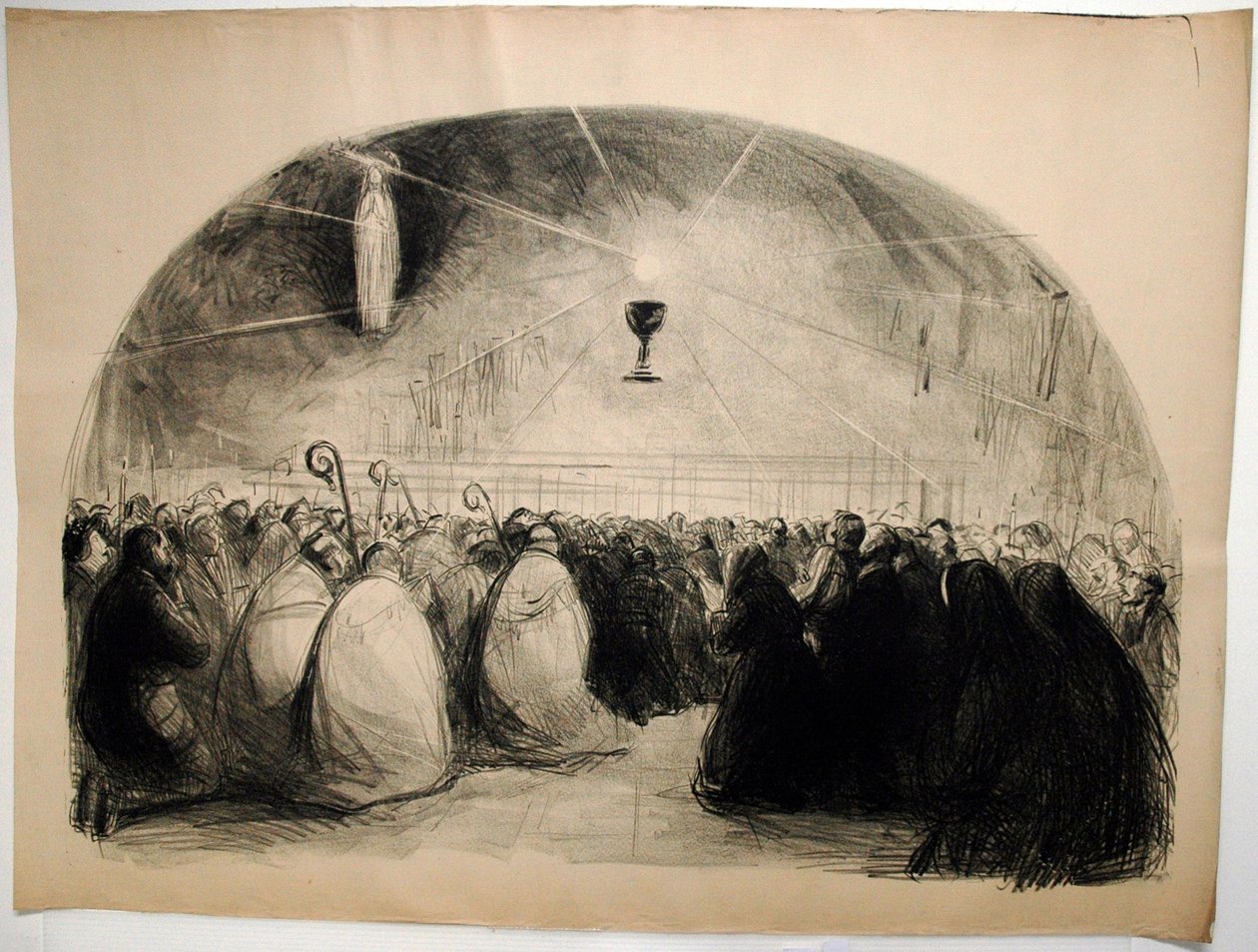 Lourdes, 1914, 25. Nemzetközi Eucharisztikus Kongresszus alkotó: Jean Louis Forain