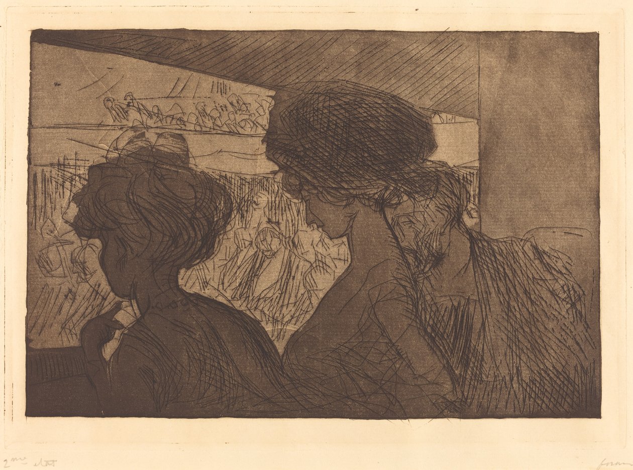 Alsó doboz a színházban alkotó: Jean Louis Forain
