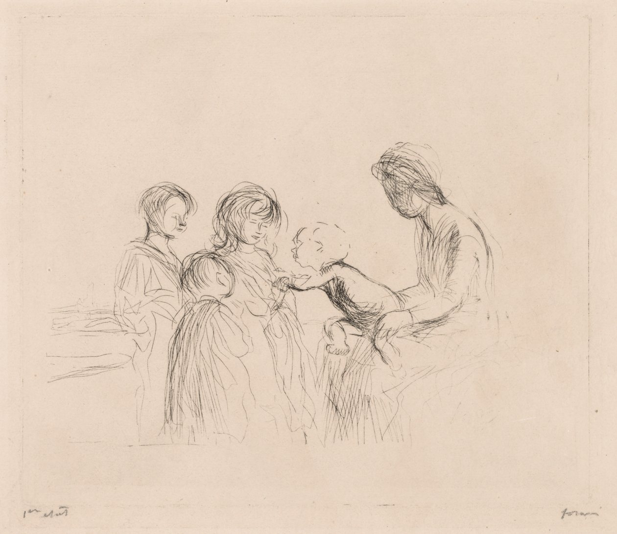 Madonna és a gyerekek alkotó: Jean Louis Forain