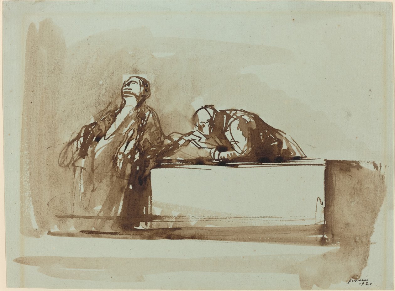 Az igazságszolgáltatás emberei, 1921. alkotó: Jean Louis Forain