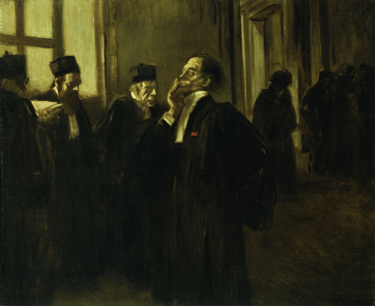 Palotafolyosói jelenet; Folyosói jelenet a palotában, 1905 körül alkotó: Jean Louis Forain
