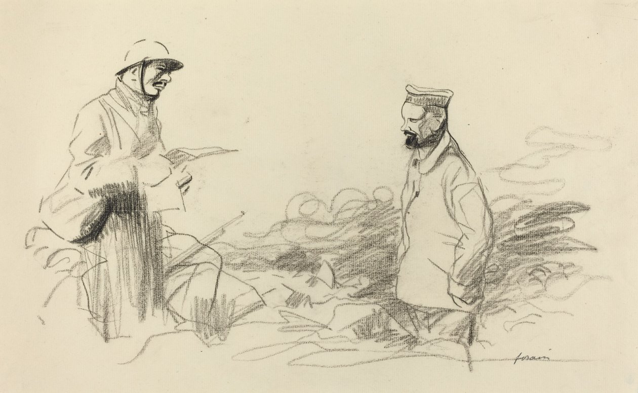 Poilu német katona elismerése alkotó: Jean Louis Forain