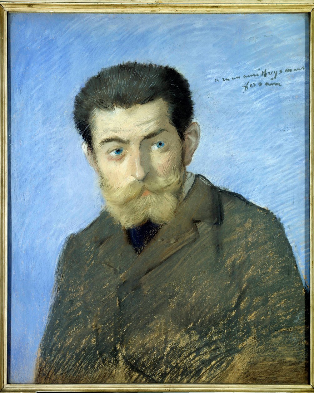 Charles Marie Georges Huysmans francia író portréja, Joris Karl Huysmans (1848-1907) Jean-Louis Forain (1852-1931) pasztellje V. 0,55x0,44 m 19. század - Charles Marie Georges Huysmans francia író portréja, Joris Karl Huysmans alkotó: Jean-Louis Forain