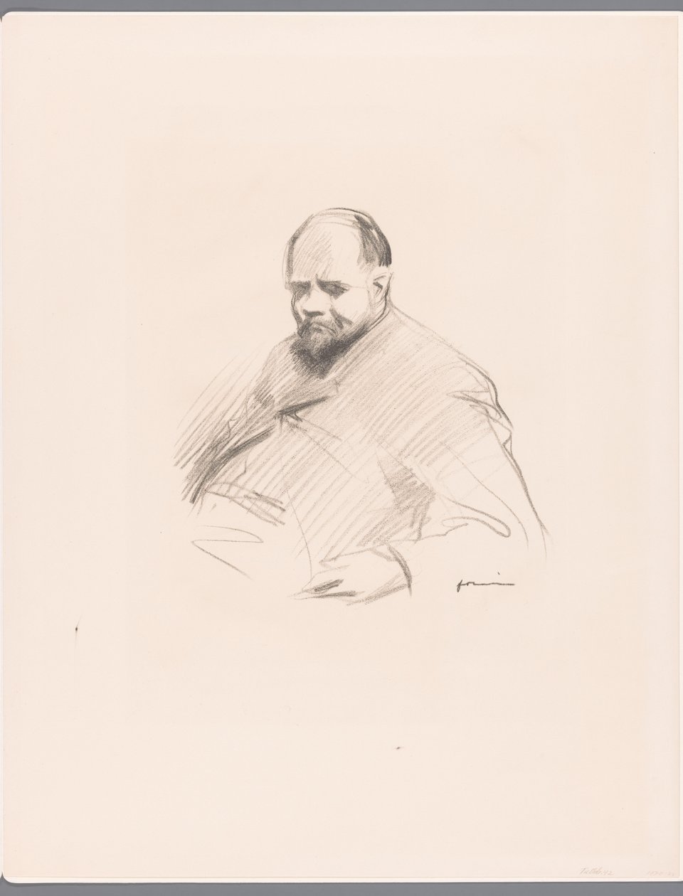 Ambroise Vollard portréja alkotó: Jean Louis Forain