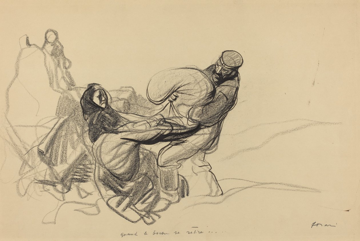 Amikor a Boche visszavonul..., valószínűleg 1917-ben. alkotó: Jean Louis Forain