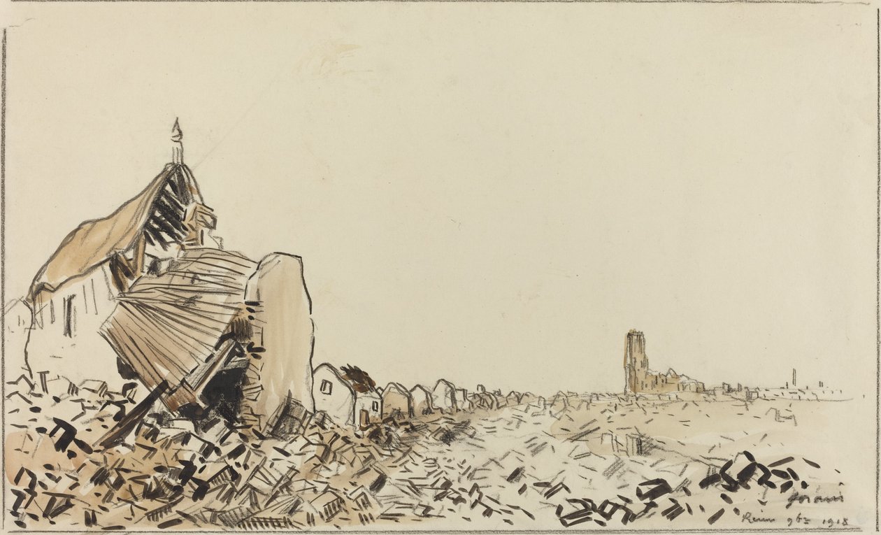 Reims 9bre 1918, valószínűleg 1918. alkotó: Jean Louis Forain
