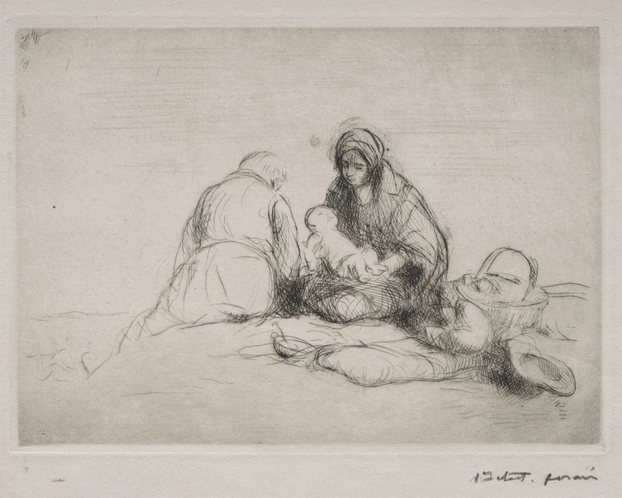 Pihenjen az egyiptomi repülésen alkotó: Jean Louis Forain