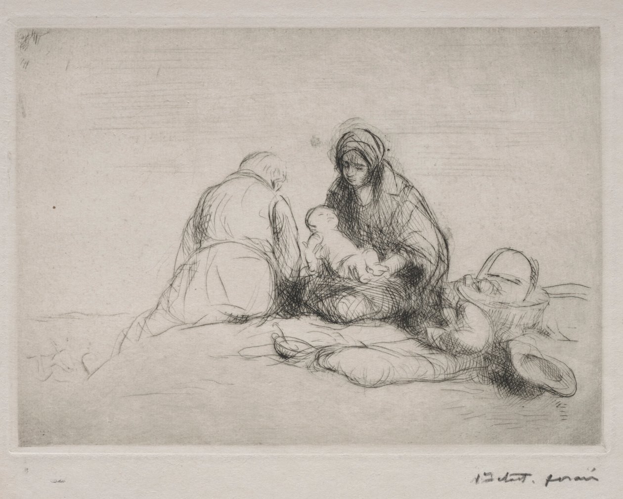 Pihenjen az egyiptomi repülésen. alkotó: Jean Louis Forain