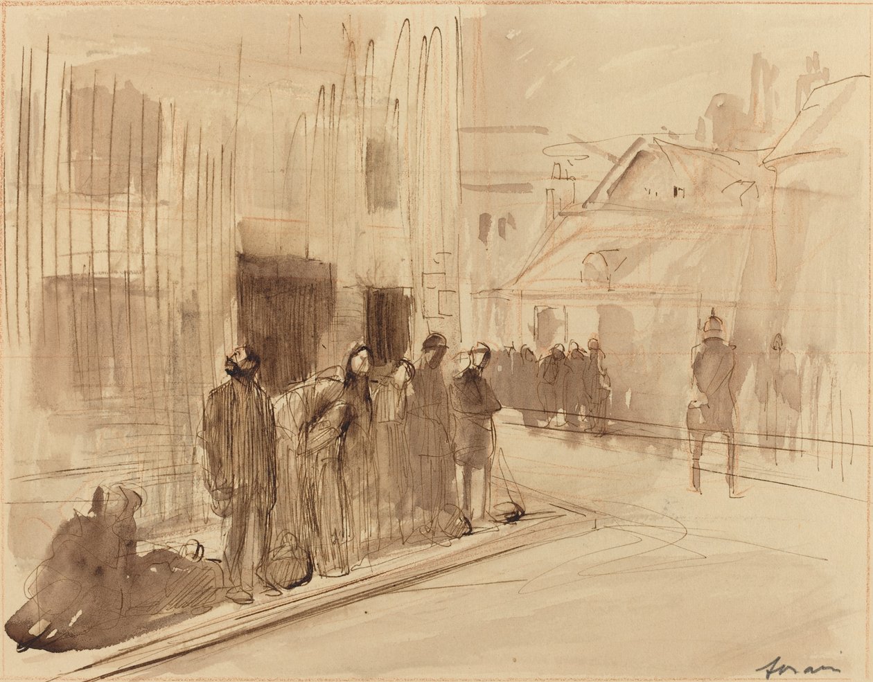 Rabszolgaság északon, c. 19141919. alkotó: Jean Louis Forain