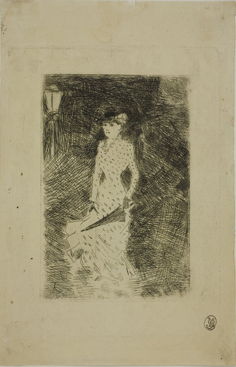 Sétáló nő esernyővel alkotó: Jean Louis Forain