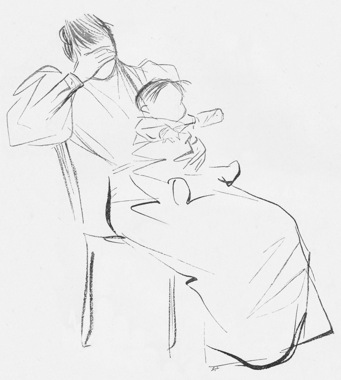 Study in Line, c1898 alkotó: Jean Louis Forain