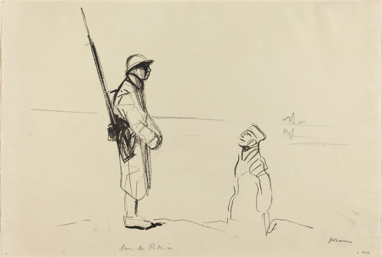A Rajnán, c. 19141919. alkotó: Jean Louis Forain