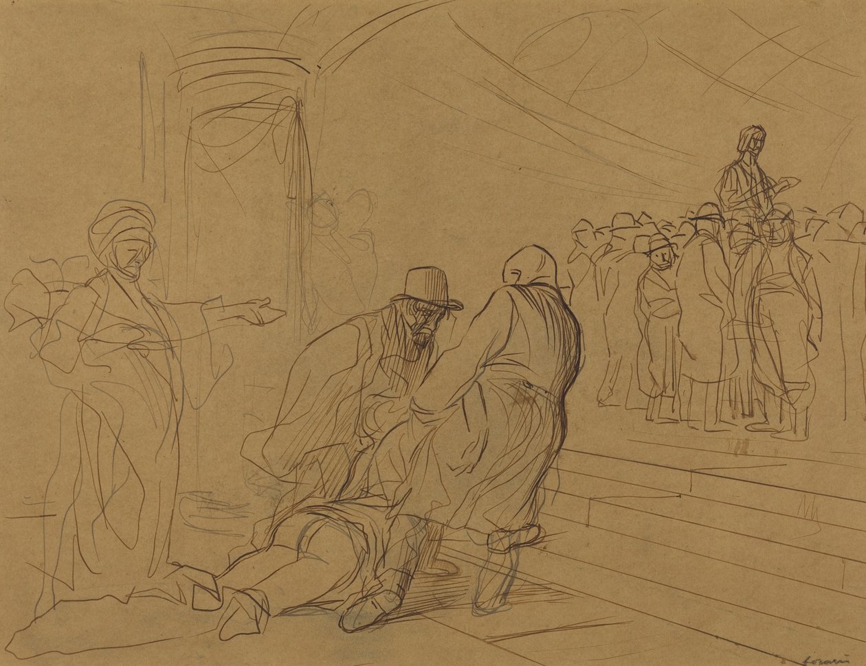 A házasságtörő, c. 1910. alkotó: Jean Louis Forain