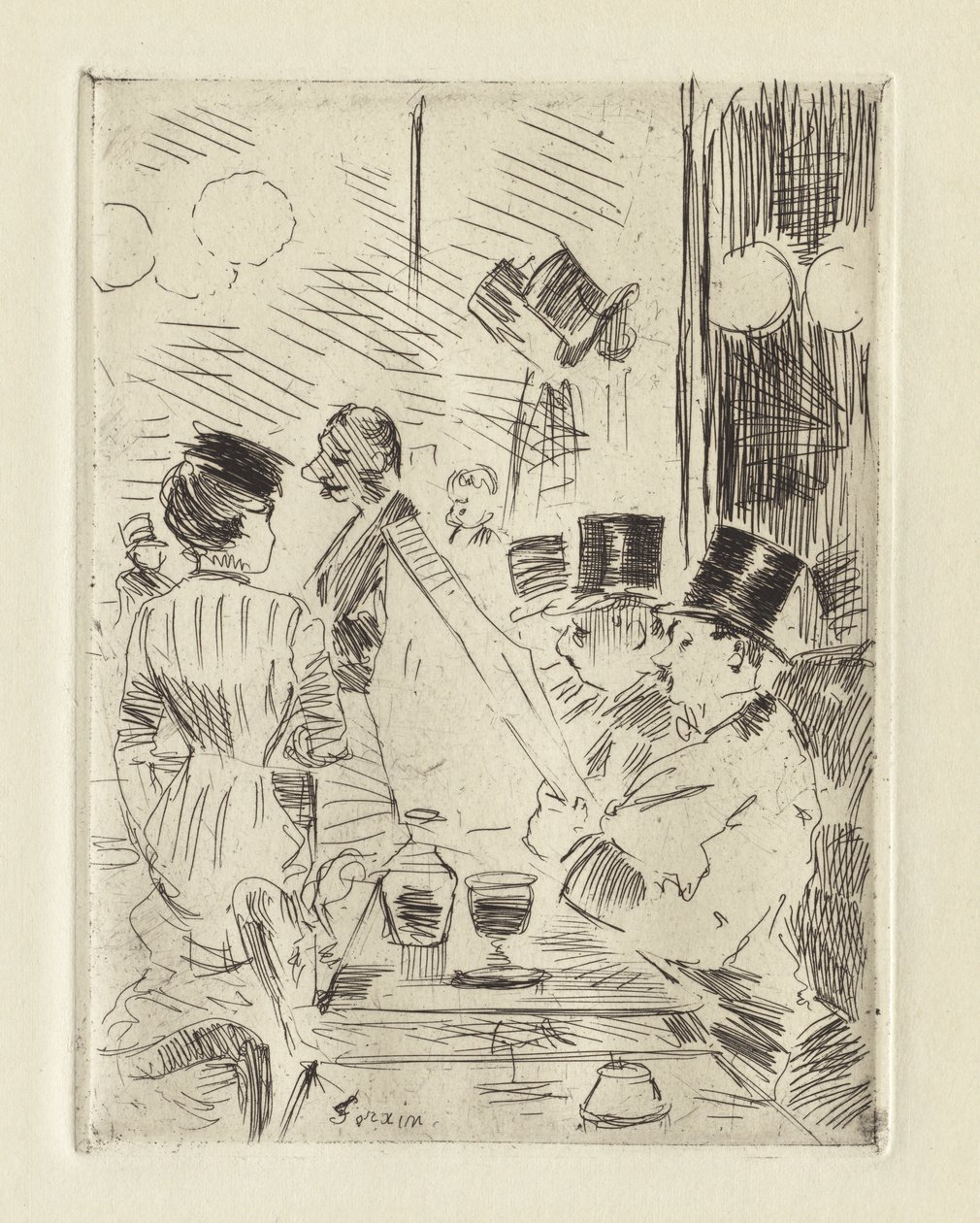 Az Új Athén kávézója alkotó: Jean Louis Forain
