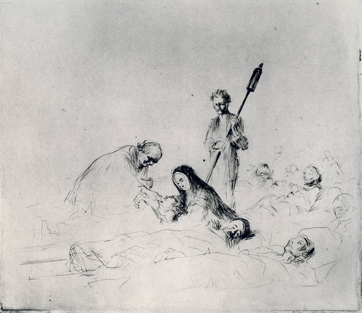 A betegek közössége, 1925. alkotó: Jean Louis Forain
