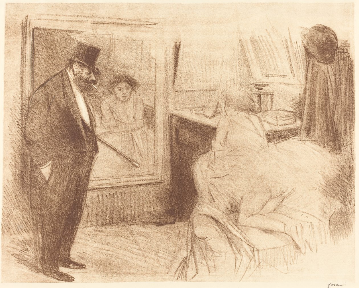 A táncos öltözője (második lemez) alkotó: Jean Louis Forain