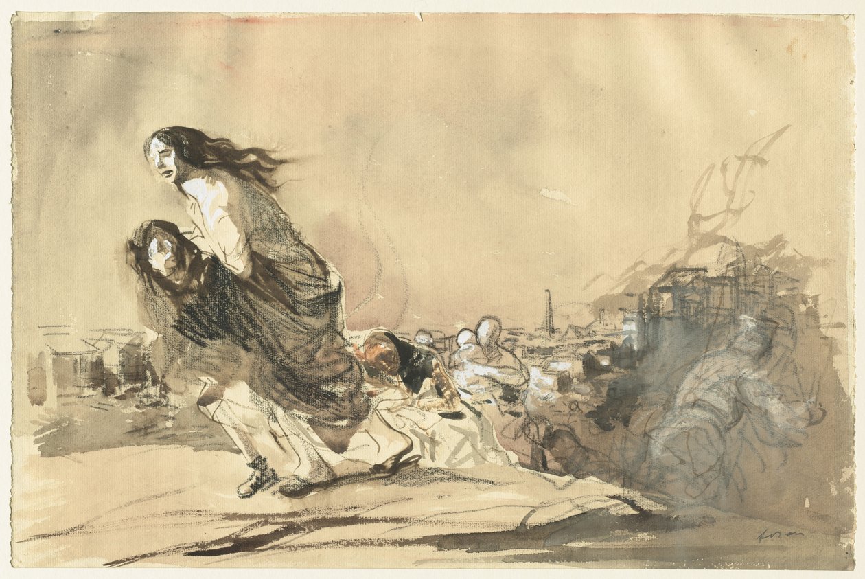 "A német csapatok megkapták a hivatalos parancsot, hogy kíméljék meg a magántulajdont" alkotó: Jean Louis Forain