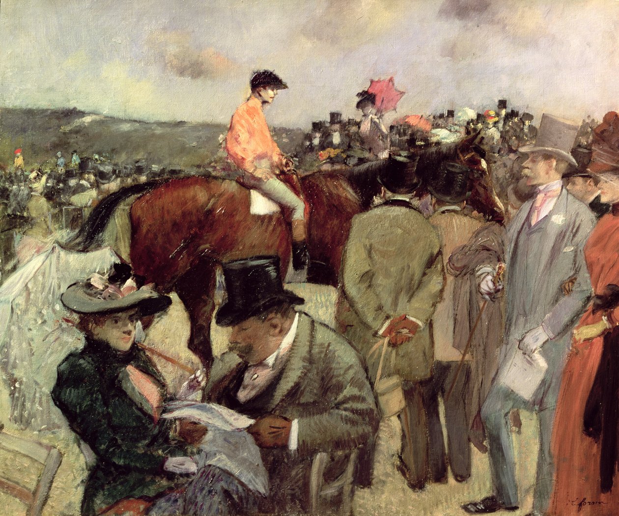 A lóverseny, 1890 körül alkotó: Jean Louis Forain